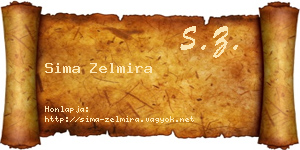 Sima Zelmira névjegykártya